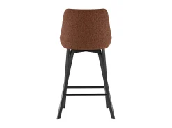 Fox - Banqueta de tecido preto - Conjunto de 2 peças