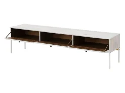 Freya | Móvel TV com 3 portas de abrir em Pinho Creme Branco
