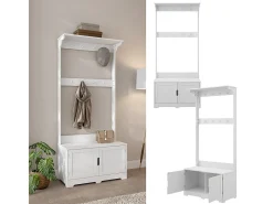 Garderobe branco 80x40x180 lysa