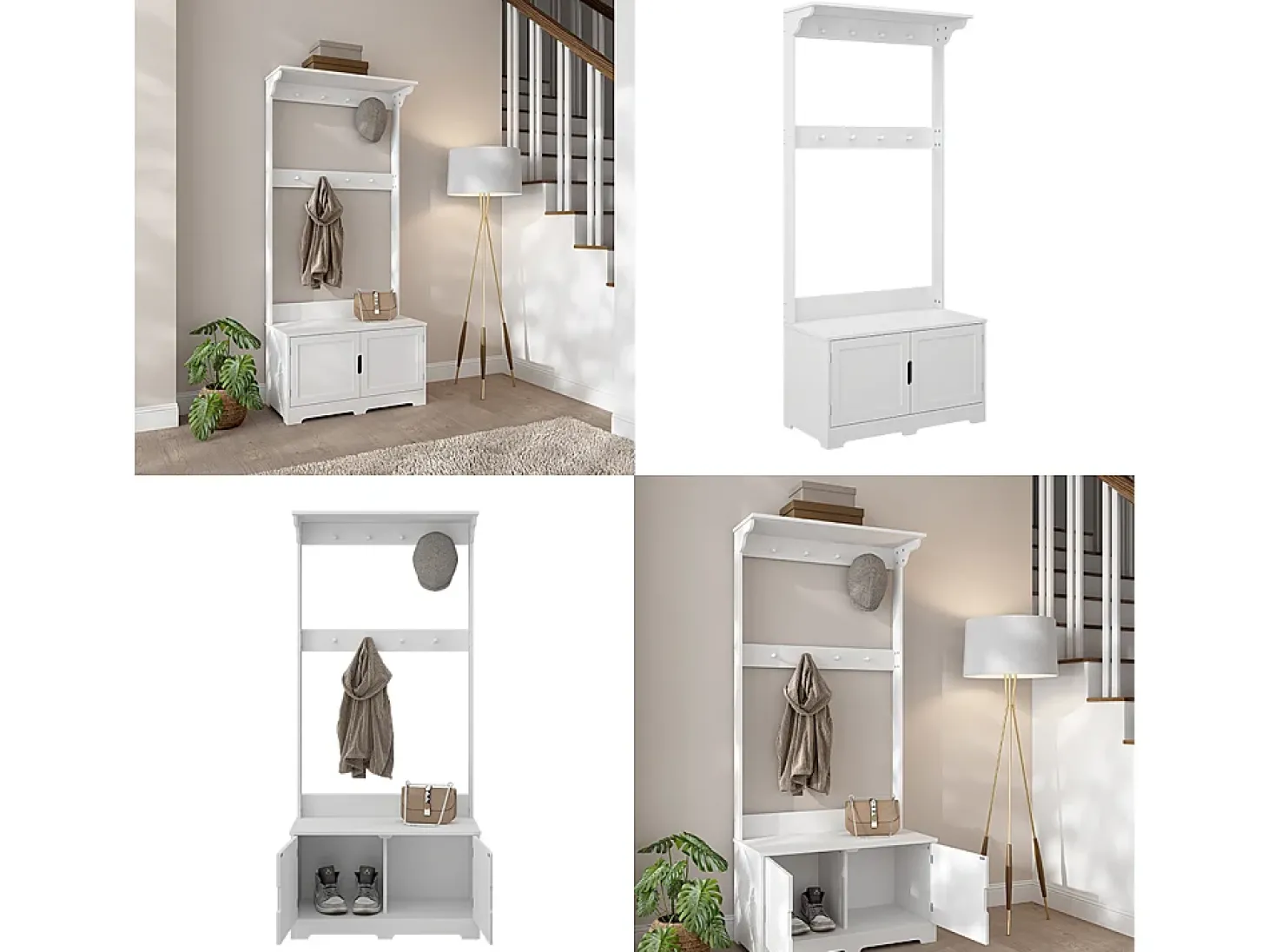 Garderobe branco 80x40x180 lysa
