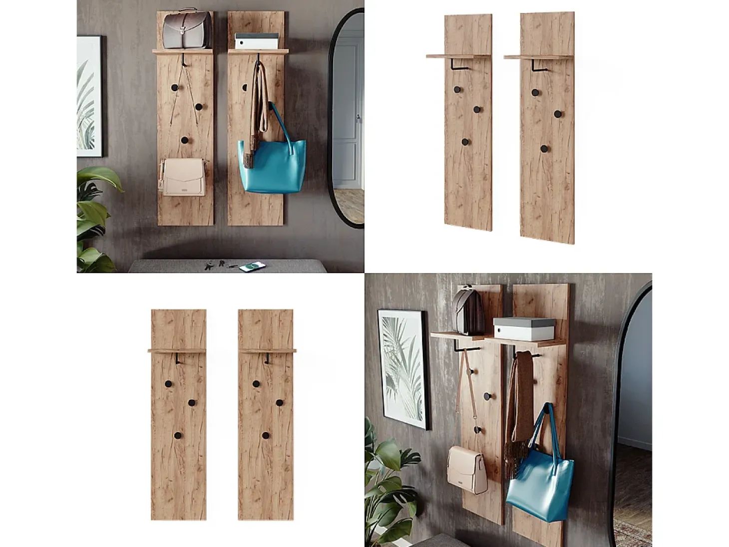 Garderobe carvalho goldkraft 36x21.6x135 siri