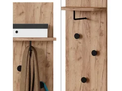 Garderobe carvalho goldkraft 36x21.6x135 siri