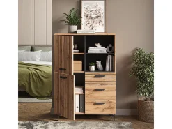 Garderobe carvalho wotan 100x38x142 amber