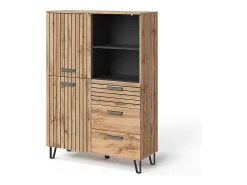 Garderobe carvalho wotan 100x38x142 amber