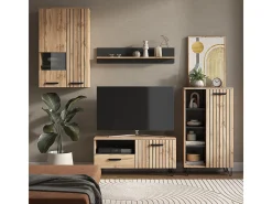Garderobe carvalho wotan 100x38x142 amber