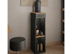 Garrafeira carvalho goldkraft/antracite 30x34.5x106 repose