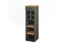 Garrafeira carvalho goldkraft/antracite 30x34.5x106 repose