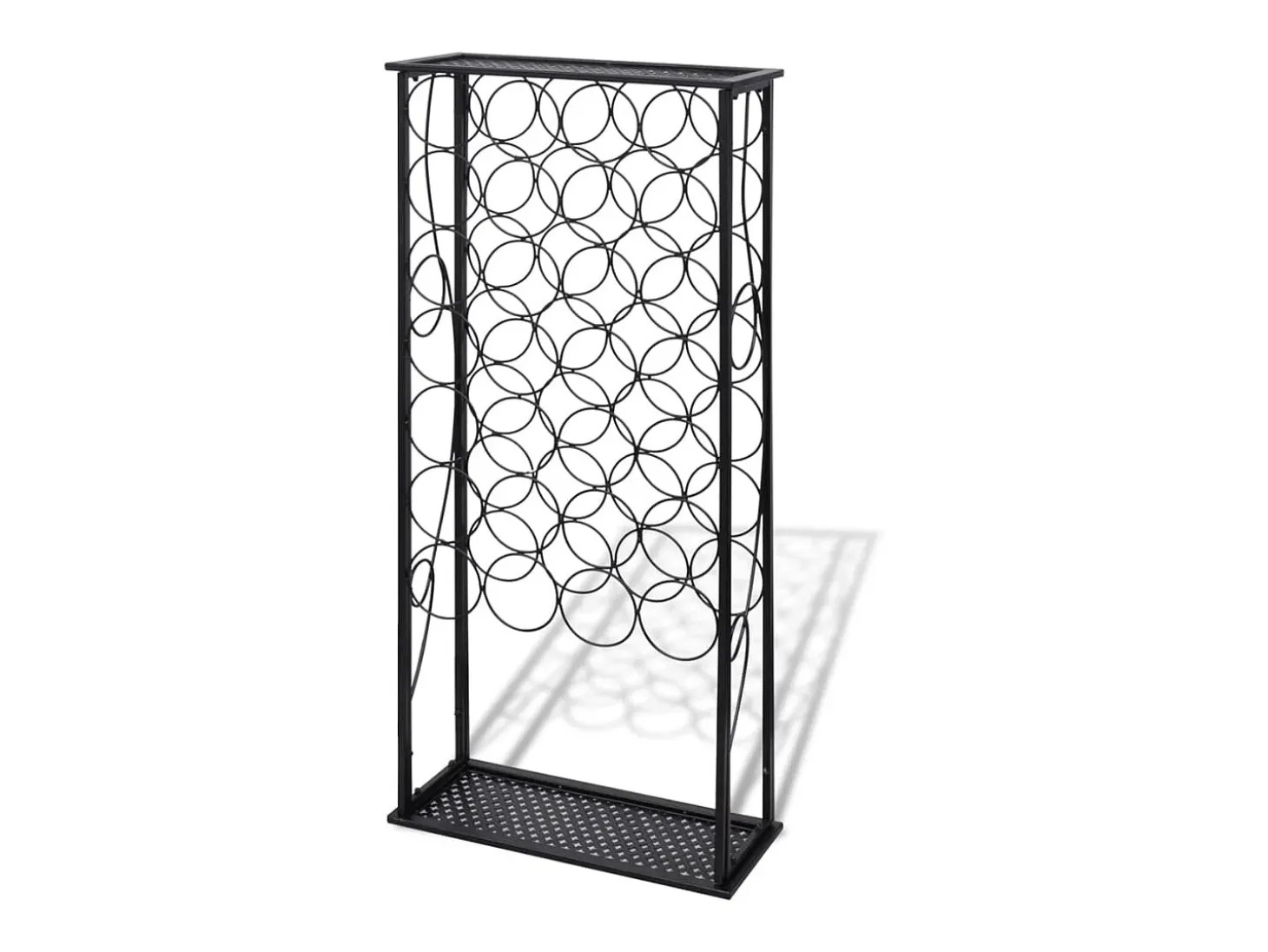 Garrafeira de metal, suporte para 28 garrafas de vinho PT849591