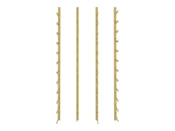 Garrafeira de parede para 36 garrafas 2 pcs ferro dourado PT832369