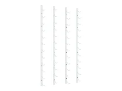 Garrafeira de parede para 12 garrafas 2 pcs ferro branco PT473750