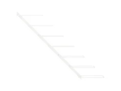 Garrafeira de parede para 7 garrafas metal branco PT667733