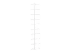 Garrafeira de parede para 10 garrafas metal branco PT394305