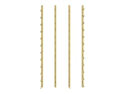 Garrafeira de parede para 24 garrafas 2 pcs ferro dourado PT811870
