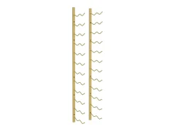 Garrafeira de parede para 24 garrafas ferro dourado PT105394