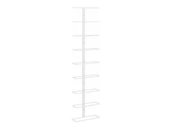 Garrafeira de parede para 9 garrafas ferro branco PT922216