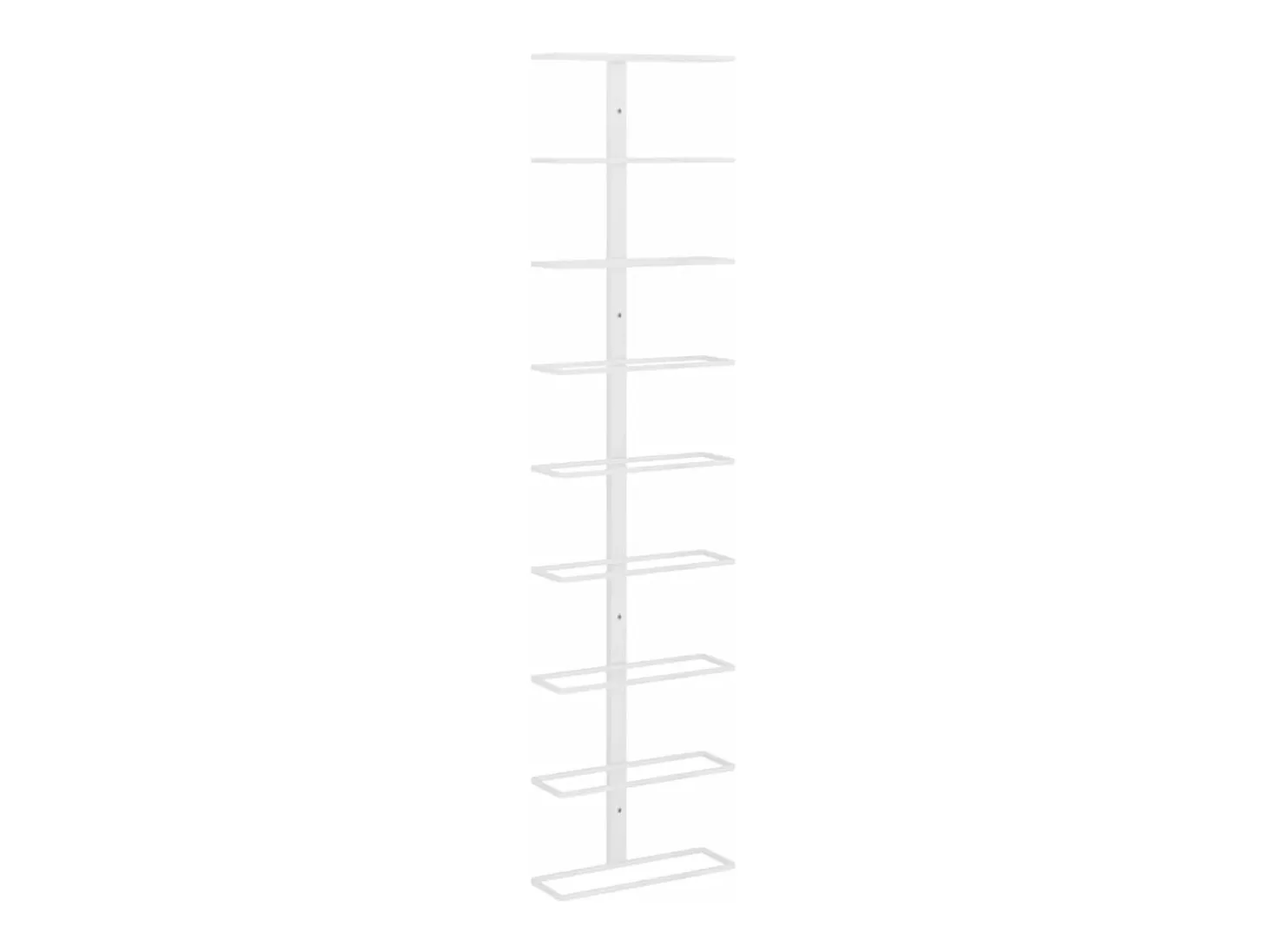 Garrafeira de parede para 9 garrafas ferro branco PT922216