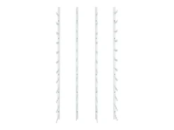 Garrafeira de parede para 36 garrafas 2 pcs ferro branco PT479017