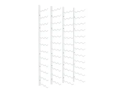 Garrafeira de parede para 36 garrafas 2 pcs ferro branco PT479017
