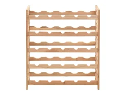 Garrafeira p/ 25 garrafas madeira de nogueira maciça 63x25x73cm PT959763