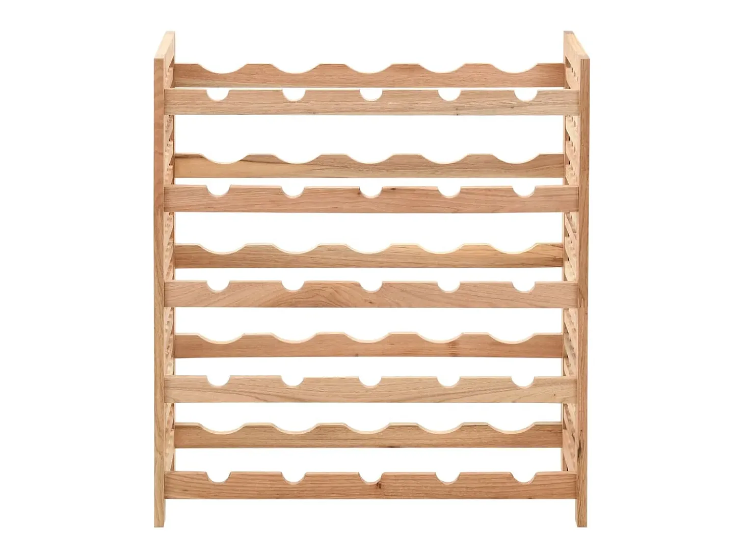 Garrafeira p/ 25 garrafas madeira de nogueira maciça 63x25x73cm PT959763