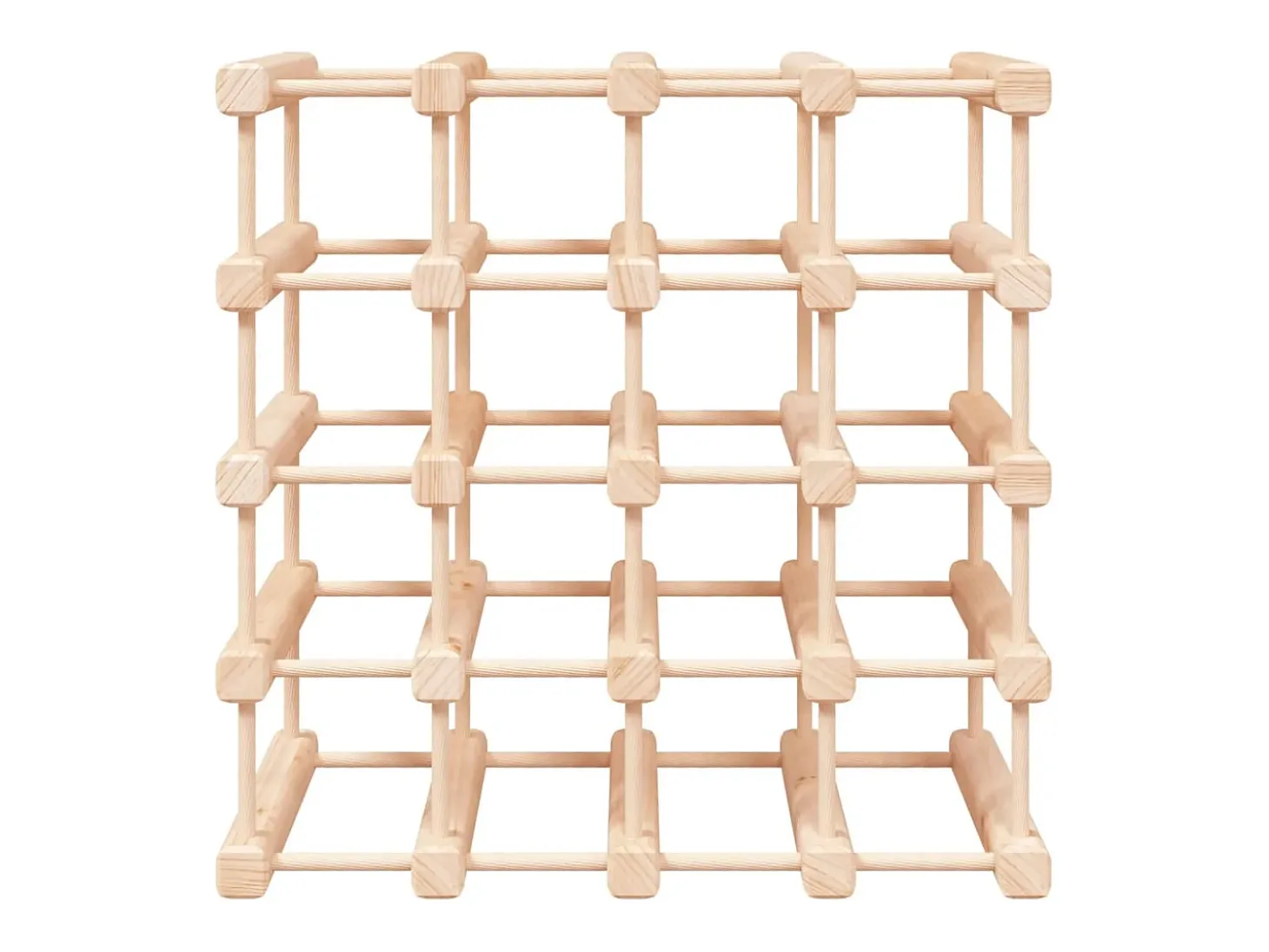Garrafeira para 20 garrafas 46,5x23x46,5 cm pinho maciço PT272545