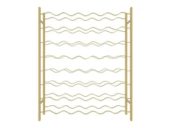 Garrafeira para 48 garrafas metal dourado PT786438
