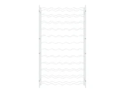 Garrafeira para 72 garrafas metal branco PT310660