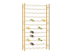 Garrafeira para 72 garrafas metal dourado PT453344