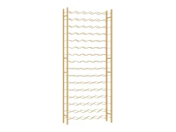 Garrafeira para 96 garrafas metal dourado PT495036