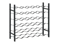 Garrafeira para 36 garrafas ferro preto PT862433