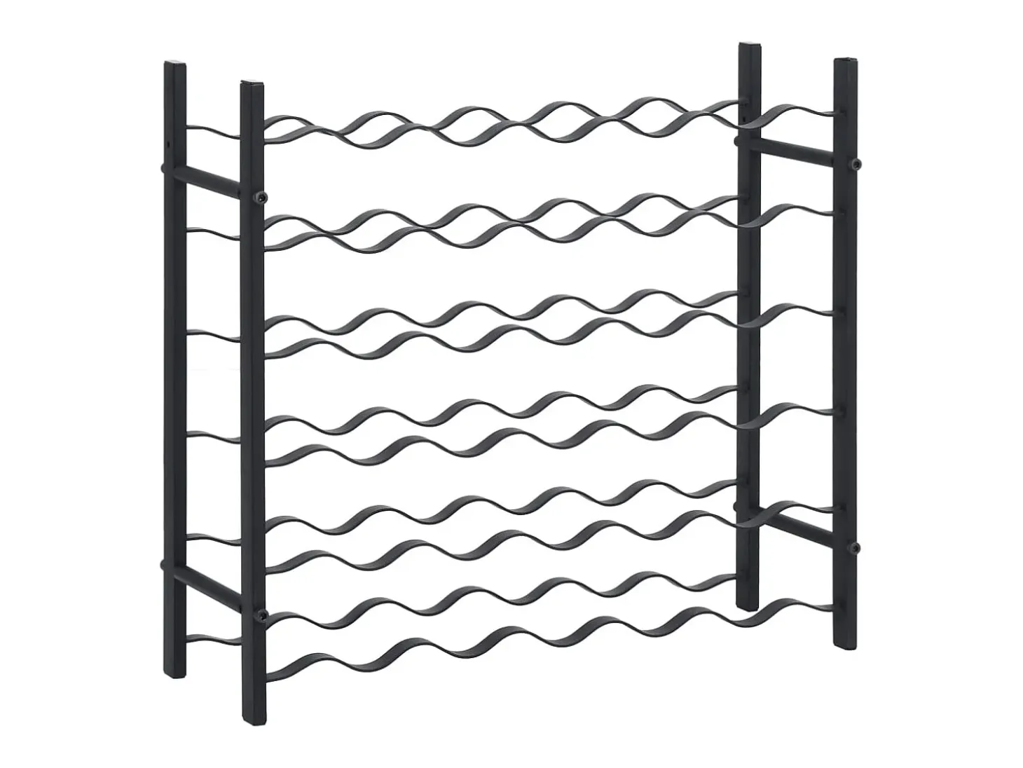 Garrafeira para 36 garrafas ferro preto PT862433