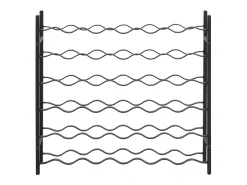 Garrafeira para 36 garrafas ferro preto PT862433