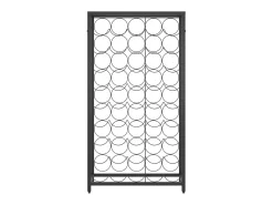 Garrafeira para 45 garrafas 54x18x100 cm ferro forjado preto PT340450