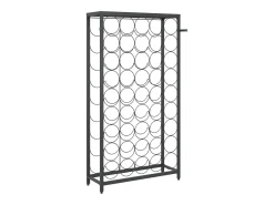 Garrafeira para 45 garrafas 54x18x100 cm ferro forjado preto PT340450
