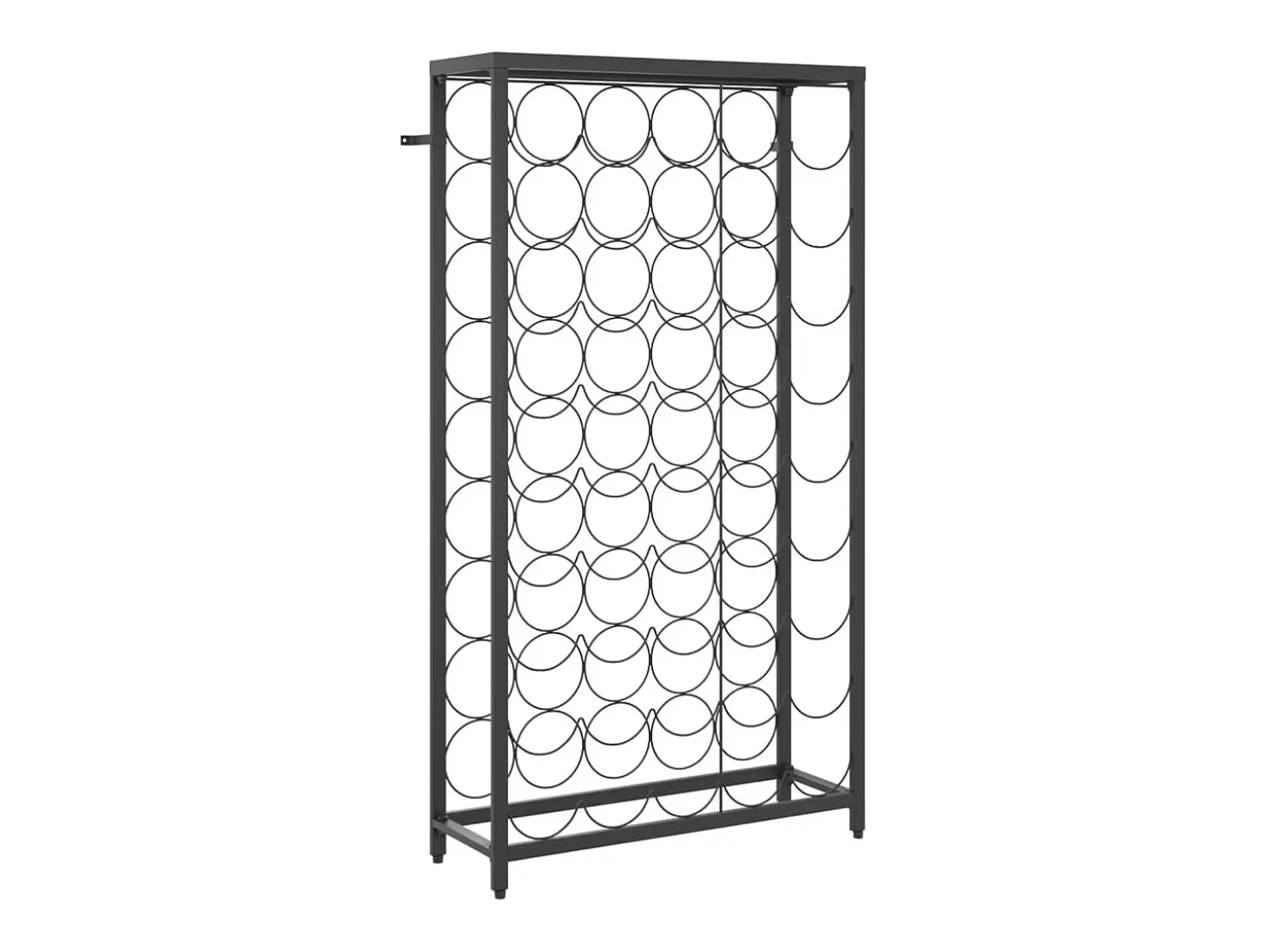Garrafeira para 45 garrafas 54x18x100 cm ferro forjado preto PT340450
