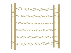 Garrafeira para 36 garrafas metal dourado PT572747