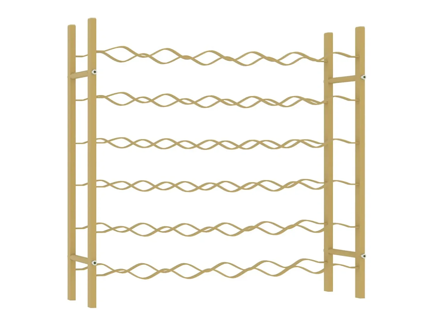 Garrafeira para 36 garrafas metal dourado PT572747