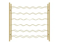 Garrafeira para 36 garrafas metal dourado PT572747