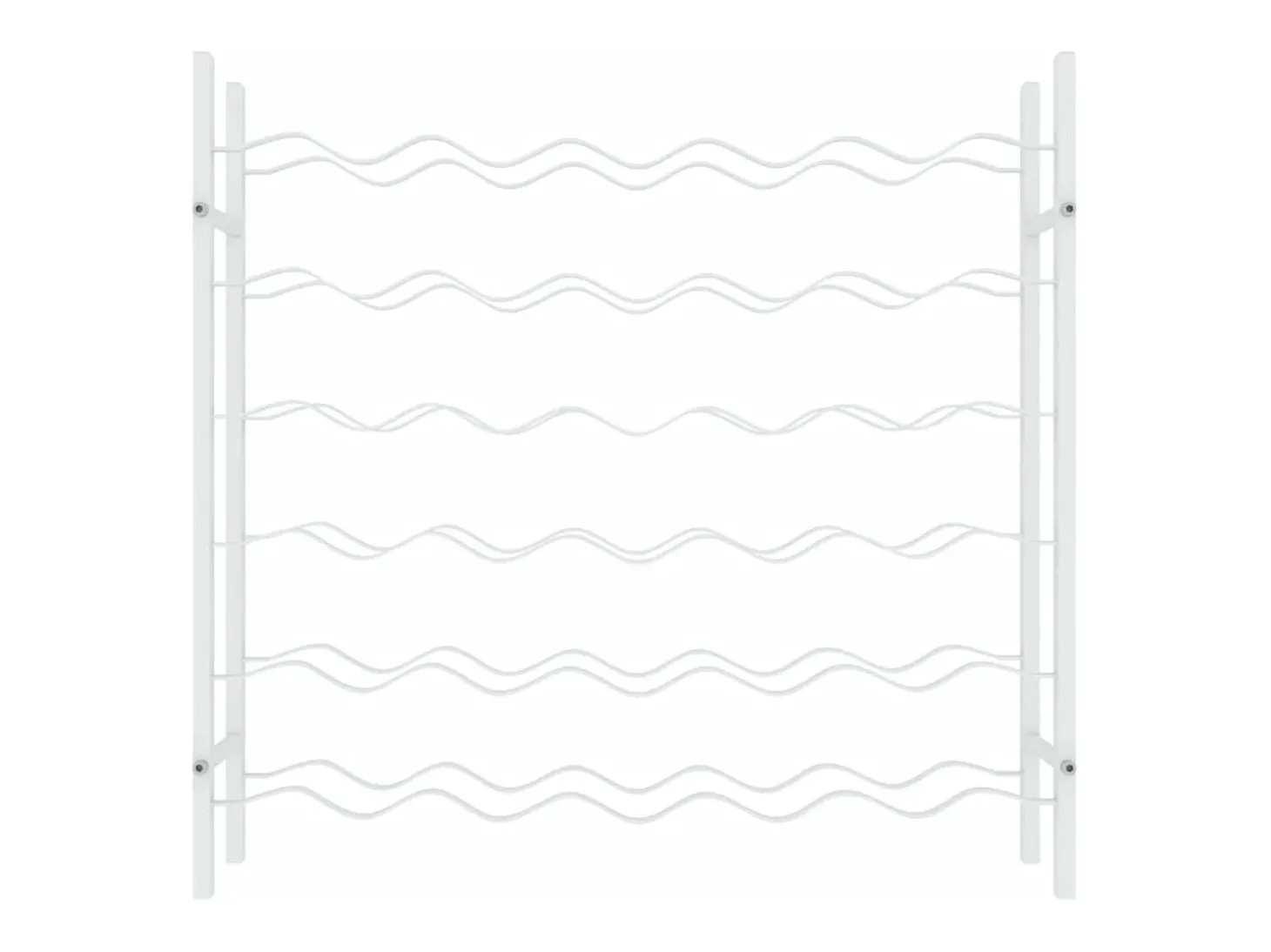 Garrafeira para 36 garrafas metal branco PT861794