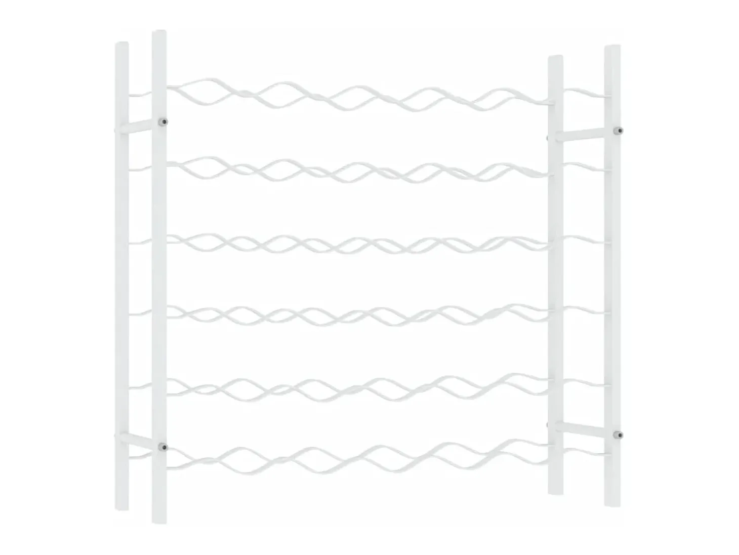 Garrafeira para 36 garrafas metal branco PT861794