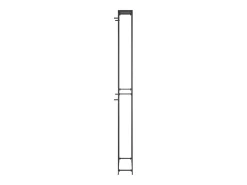 Garrafeira para 95 garrafas 54x18x200 cm ferro forjado preto PT832783