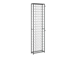 Garrafeira para 95 garrafas 54x18x200 cm ferro forjado preto PT832783