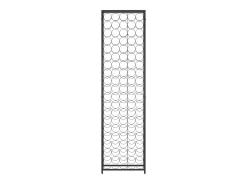 Garrafeira para 95 garrafas 54x18x200 cm ferro forjado preto PT832783