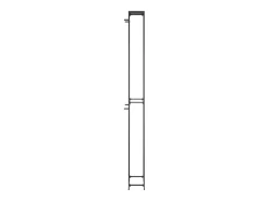Garrafeira para 57 garrafas 34x18x200 cm ferro forjado preto PT892144
