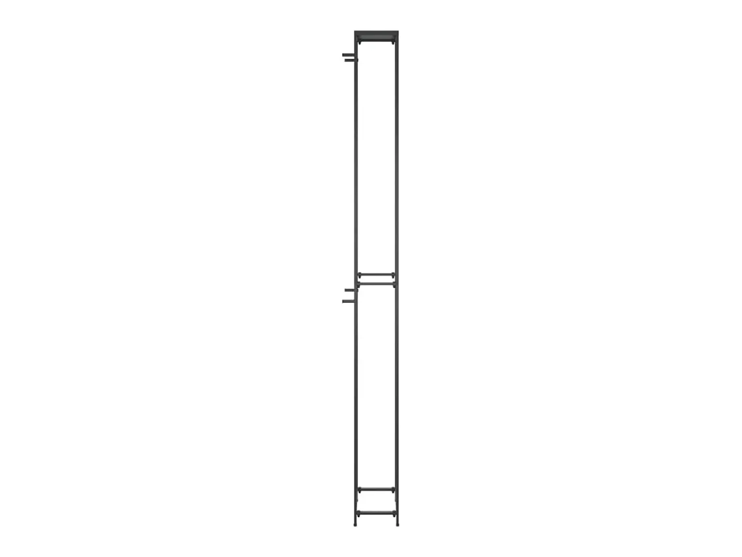 Garrafeira para 57 garrafas 34x18x200 cm ferro forjado preto PT892144