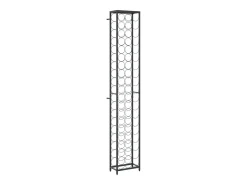 Garrafeira para 57 garrafas 34x18x200 cm ferro forjado preto PT892144