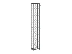 Garrafeira para 57 garrafas 34x18x200 cm ferro forjado preto PT892144