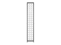 Garrafeira para 57 garrafas 34x18x200 cm ferro forjado preto PT892144