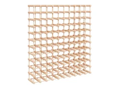 Garrafeira para 120 garrafas 112,5x23x123,5 cm pinho maciço PT621106