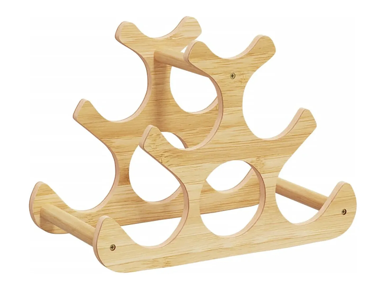 Garrafeira para 6 garrafas 35x18x25,5 cm bambu PT104028